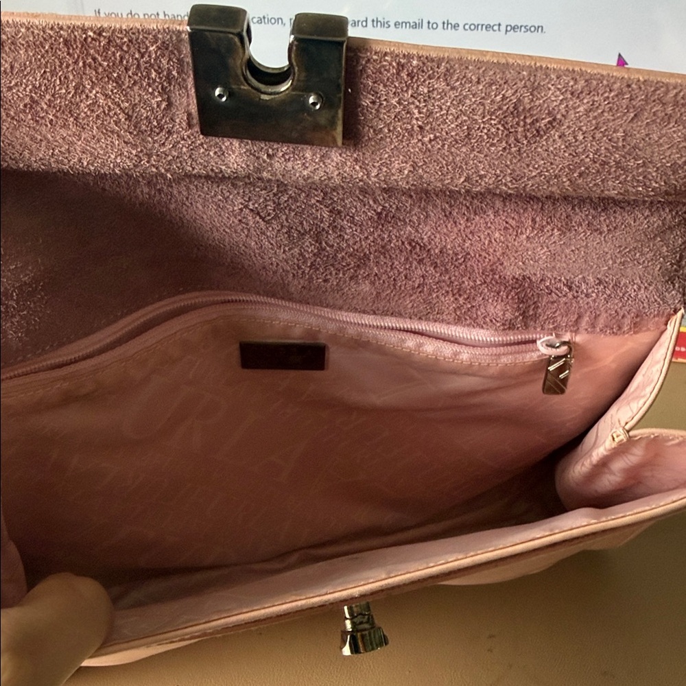 Furla Soft Pink Leather Shoulder Bag - Picture 2 of 6
